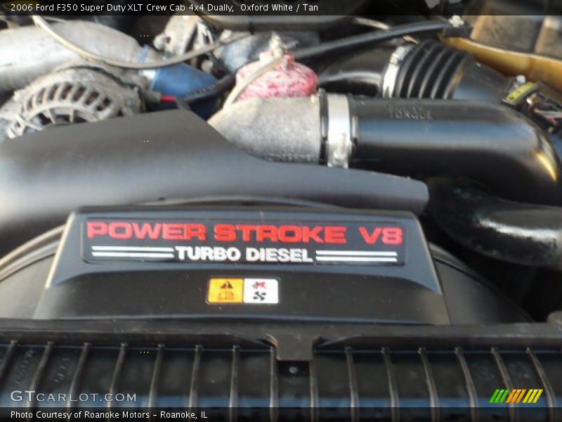 Oxford White / Tan 2006 Ford F350 Super Duty XLT Crew Cab 4x4 Dually