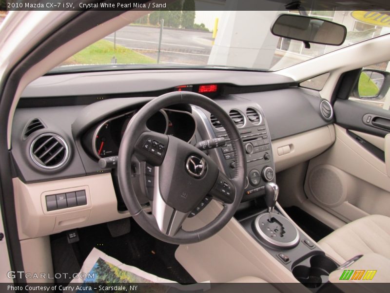 Crystal White Pearl Mica / Sand 2010 Mazda CX-7 i SV