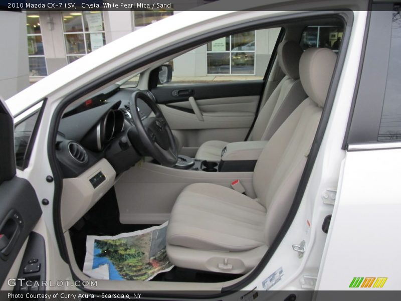 Crystal White Pearl Mica / Sand 2010 Mazda CX-7 i SV