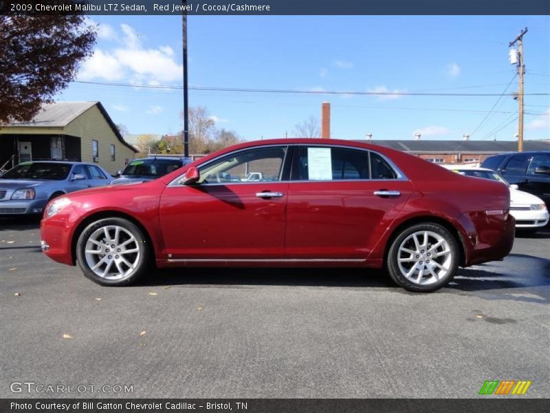 Red Jewel / Cocoa/Cashmere 2009 Chevrolet Malibu LTZ Sedan