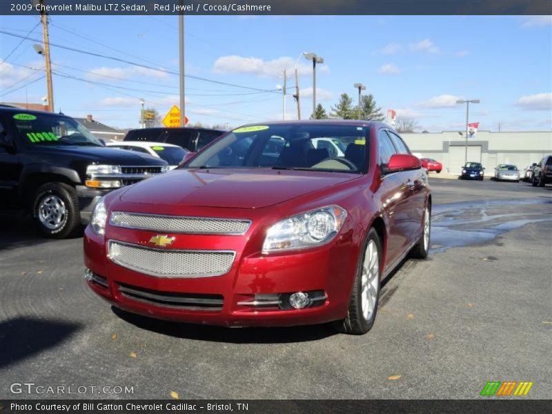 Red Jewel / Cocoa/Cashmere 2009 Chevrolet Malibu LTZ Sedan