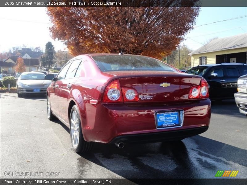 Red Jewel / Cocoa/Cashmere 2009 Chevrolet Malibu LTZ Sedan
