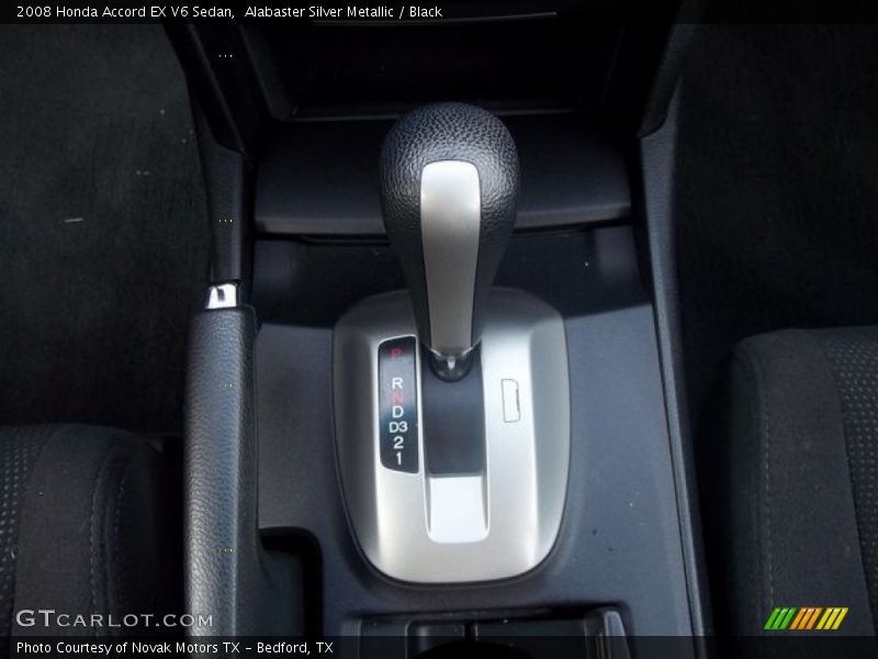 Alabaster Silver Metallic / Black 2008 Honda Accord EX V6 Sedan