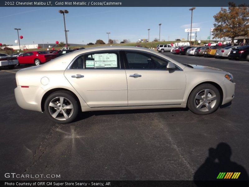 Gold Mist Metallic / Cocoa/Cashmere 2012 Chevrolet Malibu LT