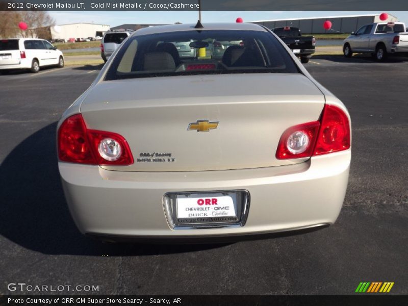 Gold Mist Metallic / Cocoa/Cashmere 2012 Chevrolet Malibu LT