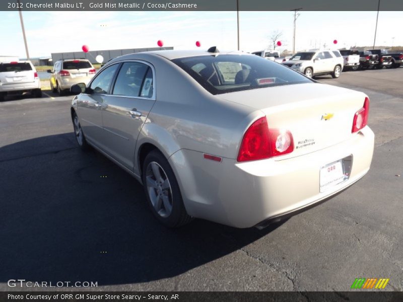 Gold Mist Metallic / Cocoa/Cashmere 2012 Chevrolet Malibu LT