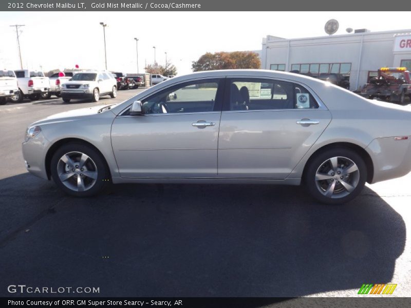 Gold Mist Metallic / Cocoa/Cashmere 2012 Chevrolet Malibu LT