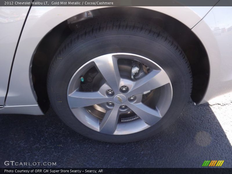 Gold Mist Metallic / Cocoa/Cashmere 2012 Chevrolet Malibu LT