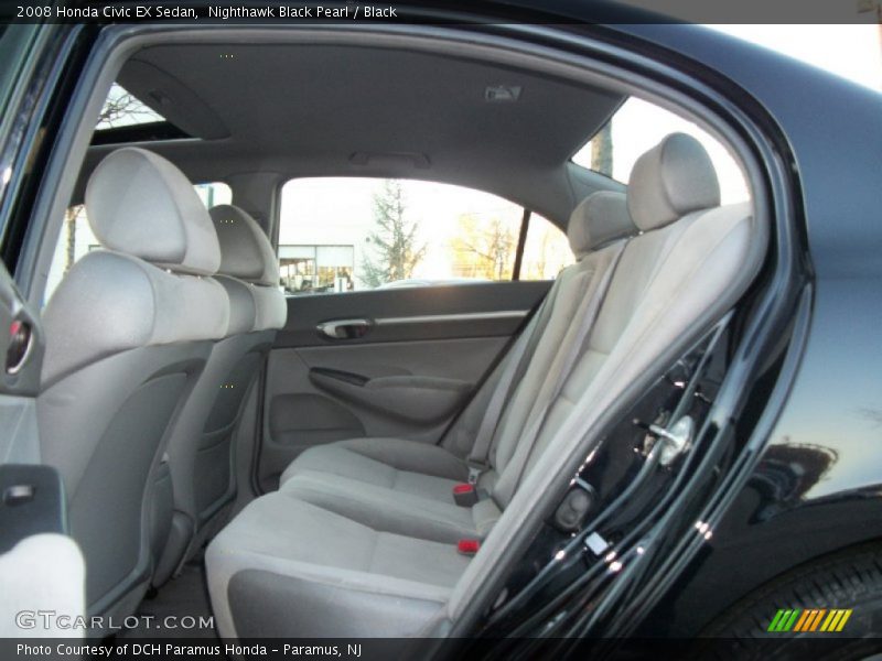 Nighthawk Black Pearl / Black 2008 Honda Civic EX Sedan
