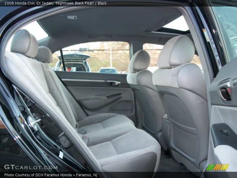Nighthawk Black Pearl / Black 2008 Honda Civic EX Sedan