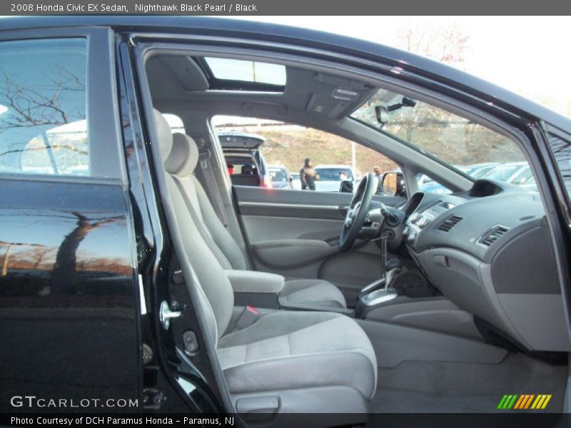 Nighthawk Black Pearl / Black 2008 Honda Civic EX Sedan