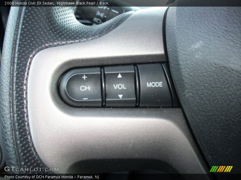 Nighthawk Black Pearl / Black 2008 Honda Civic EX Sedan