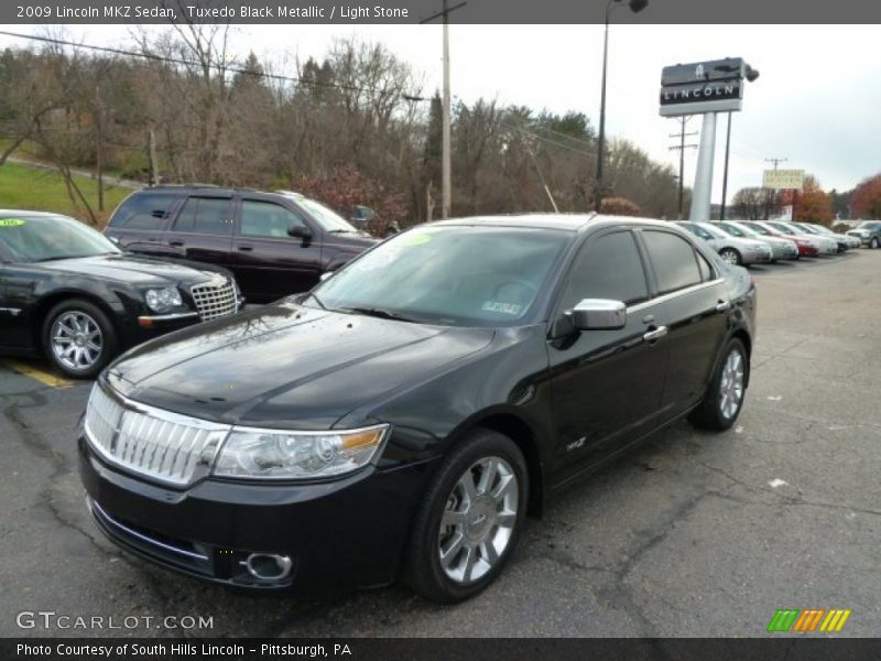 Tuxedo Black Metallic / Light Stone 2009 Lincoln MKZ Sedan