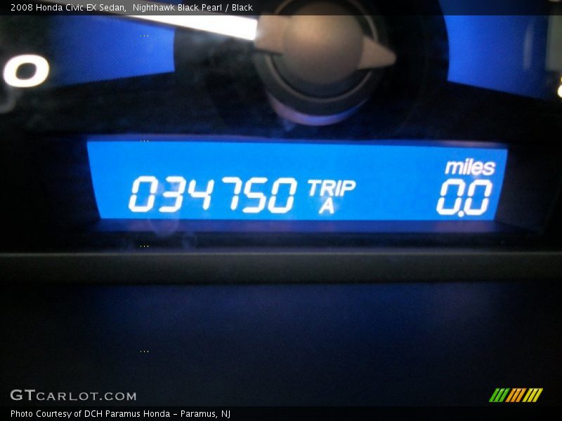 Nighthawk Black Pearl / Black 2008 Honda Civic EX Sedan