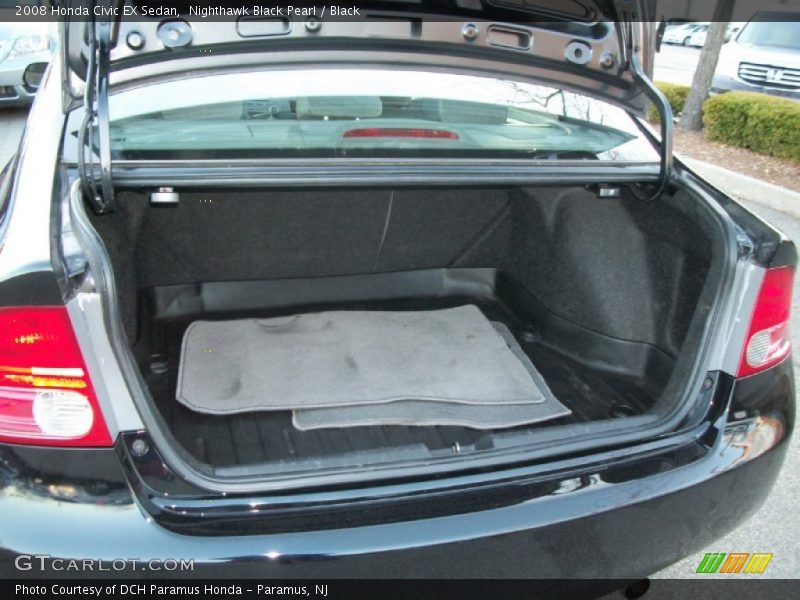 Nighthawk Black Pearl / Black 2008 Honda Civic EX Sedan