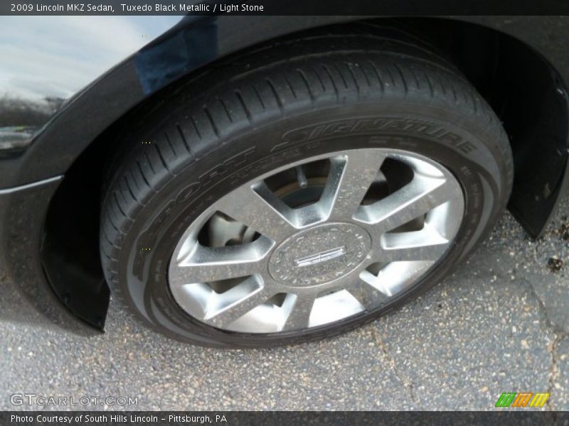 Tuxedo Black Metallic / Light Stone 2009 Lincoln MKZ Sedan