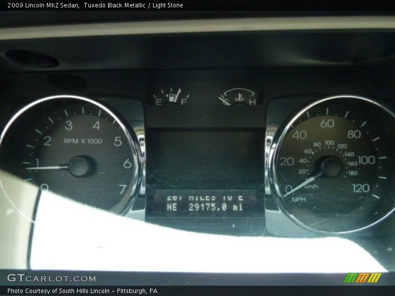 Tuxedo Black Metallic / Light Stone 2009 Lincoln MKZ Sedan
