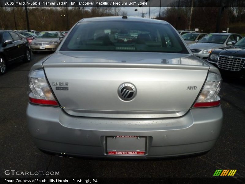 Brilliant Silver Metallic / Medium Light Stone 2009 Mercury Sable Premier Sedan