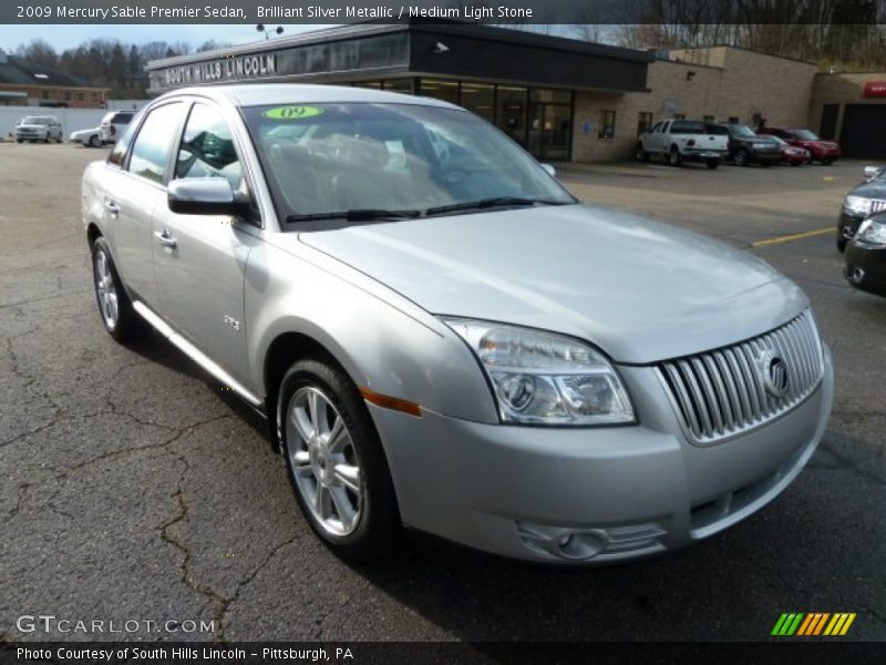 Brilliant Silver Metallic / Medium Light Stone 2009 Mercury Sable Premier Sedan