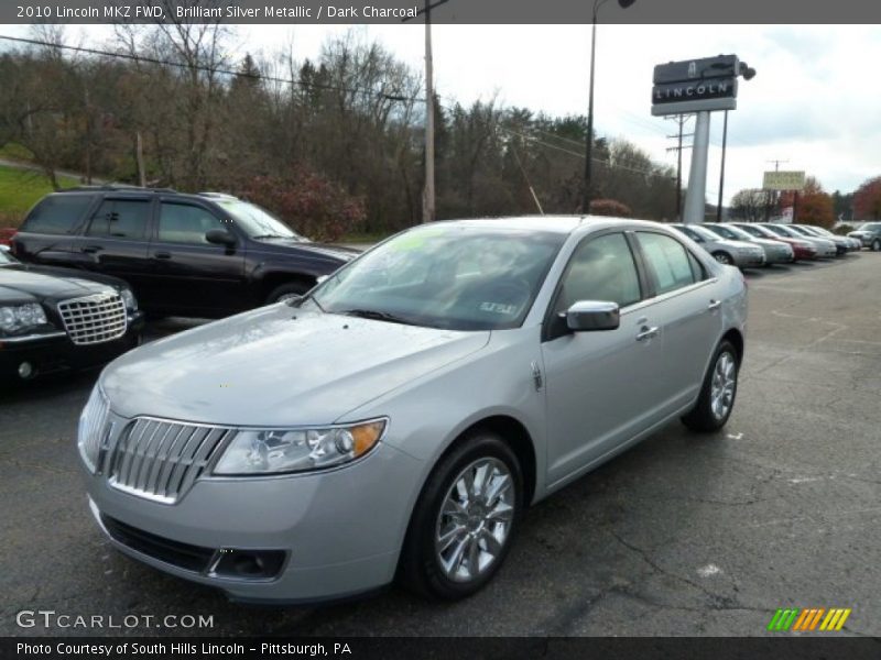Brilliant Silver Metallic / Dark Charcoal 2010 Lincoln MKZ FWD