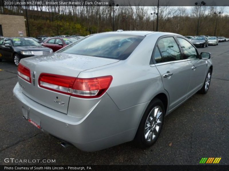 Brilliant Silver Metallic / Dark Charcoal 2010 Lincoln MKZ FWD