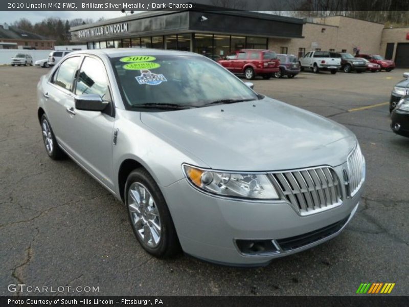 Brilliant Silver Metallic / Dark Charcoal 2010 Lincoln MKZ FWD