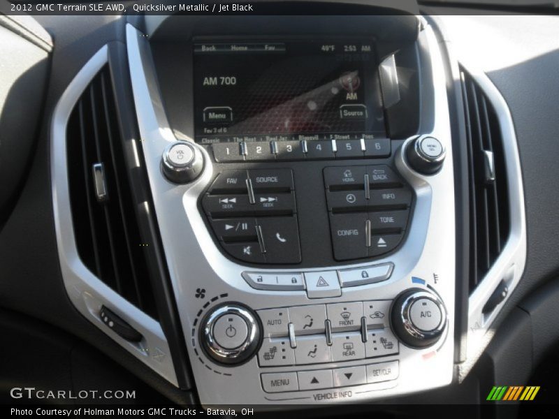 Quicksilver Metallic / Jet Black 2012 GMC Terrain SLE AWD