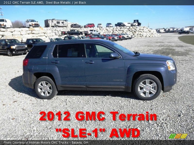 Steel Blue Metallic / Jet Black 2012 GMC Terrain SLE AWD