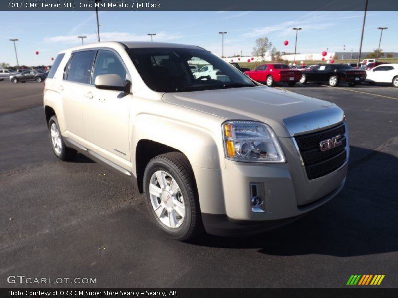 Gold Mist Metallic / Jet Black 2012 GMC Terrain SLE