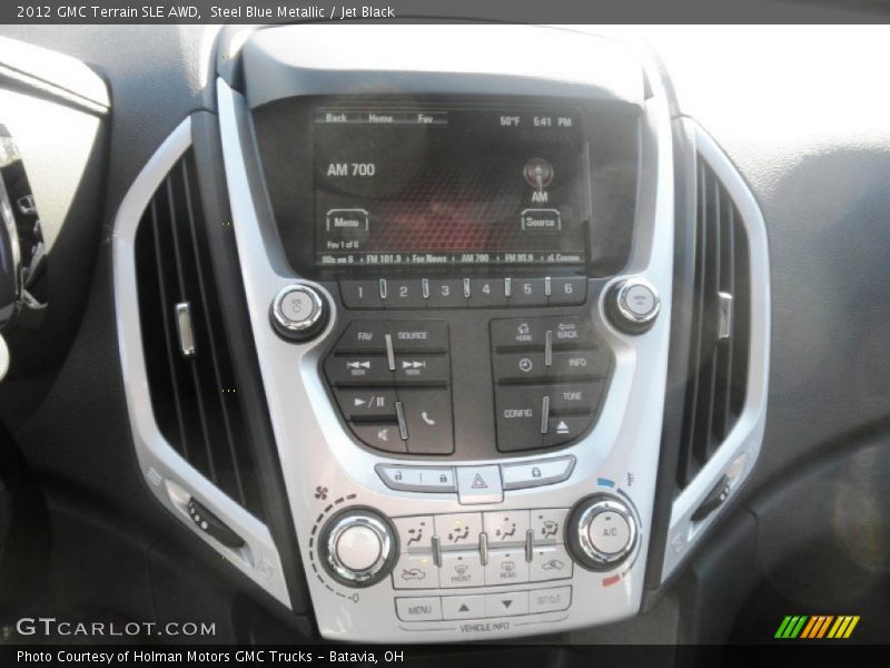 Steel Blue Metallic / Jet Black 2012 GMC Terrain SLE AWD