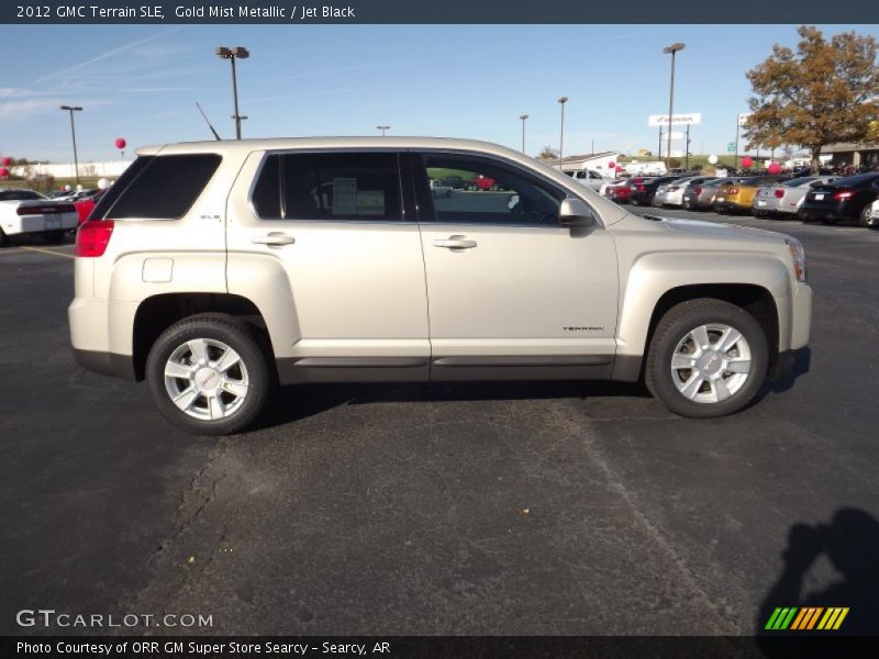 Gold Mist Metallic / Jet Black 2012 GMC Terrain SLE
