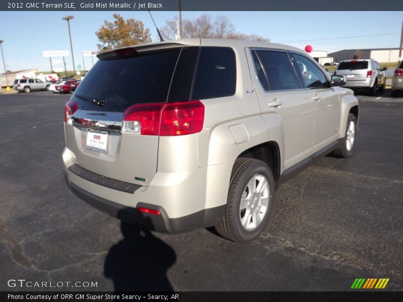 Gold Mist Metallic / Jet Black 2012 GMC Terrain SLE