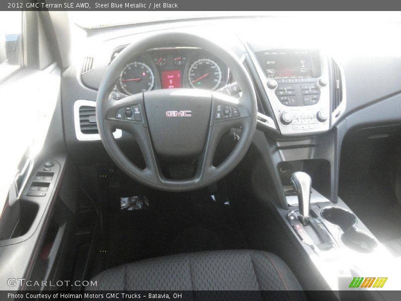 Steel Blue Metallic / Jet Black 2012 GMC Terrain SLE AWD