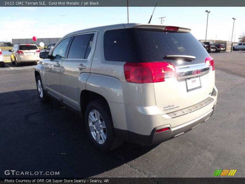 Gold Mist Metallic / Jet Black 2012 GMC Terrain SLE