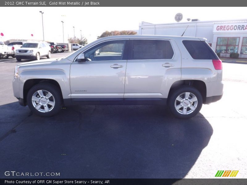Gold Mist Metallic / Jet Black 2012 GMC Terrain SLE