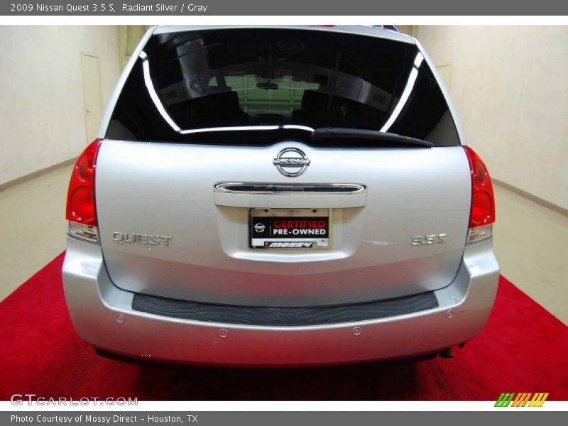 Radiant Silver / Gray 2009 Nissan Quest 3.5 S