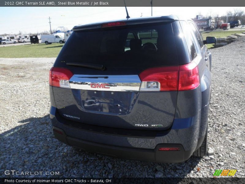 Steel Blue Metallic / Jet Black 2012 GMC Terrain SLE AWD