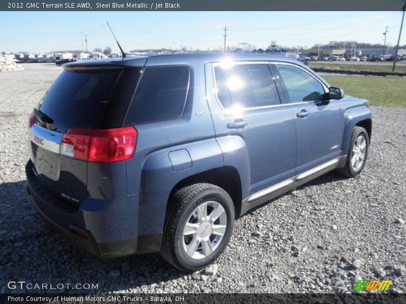 Steel Blue Metallic / Jet Black 2012 GMC Terrain SLE AWD