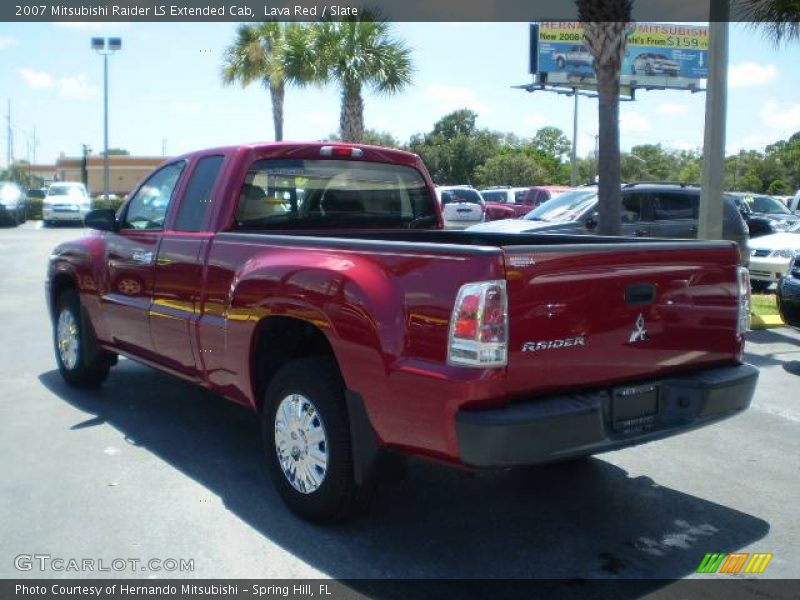 Lava Red / Slate 2007 Mitsubishi Raider LS Extended Cab