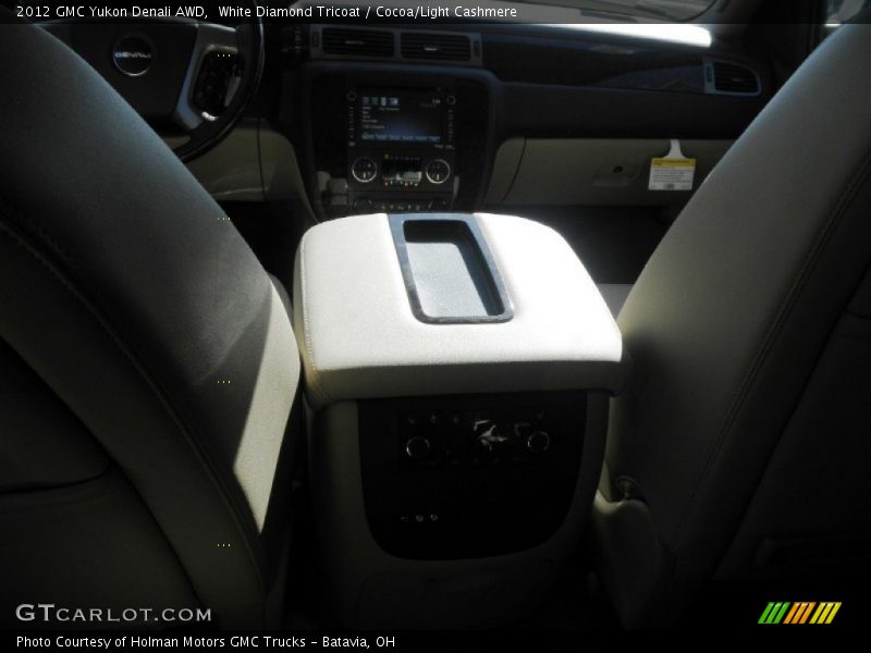White Diamond Tricoat / Cocoa/Light Cashmere 2012 GMC Yukon Denali AWD