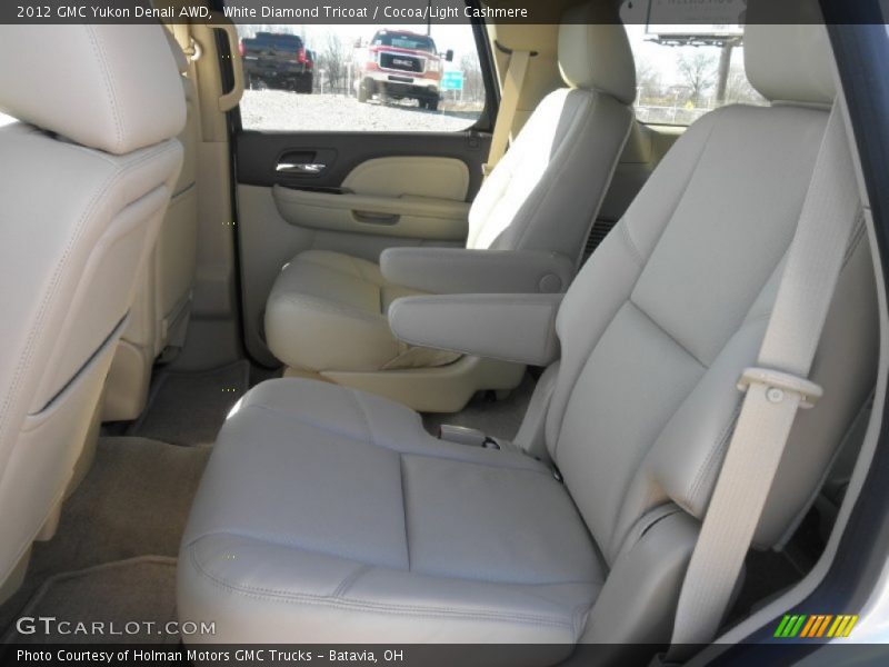 White Diamond Tricoat / Cocoa/Light Cashmere 2012 GMC Yukon Denali AWD