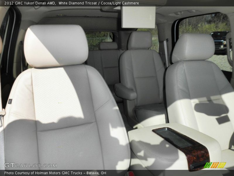 White Diamond Tricoat / Cocoa/Light Cashmere 2012 GMC Yukon Denali AWD