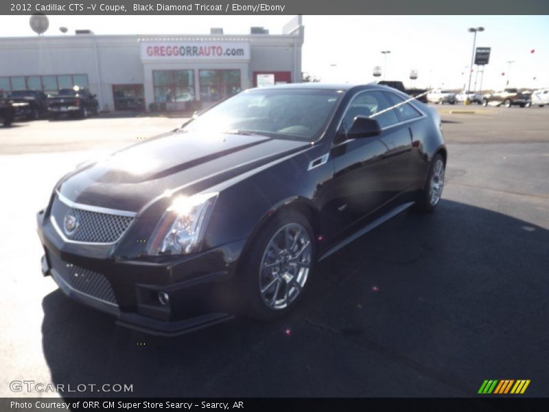 Black Diamond Tricoat / Ebony/Ebony 2012 Cadillac CTS -V Coupe