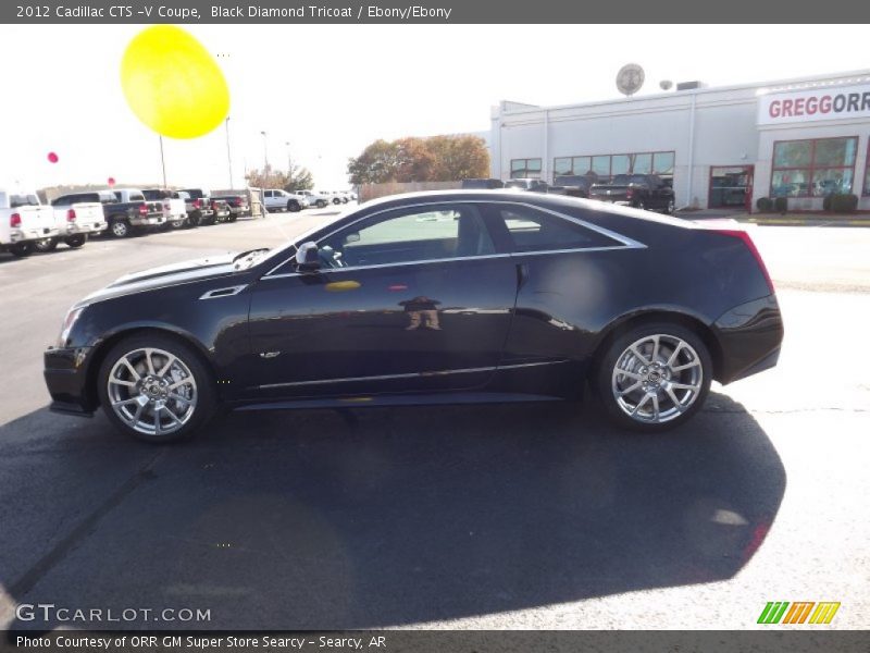 Black Diamond Tricoat / Ebony/Ebony 2012 Cadillac CTS -V Coupe