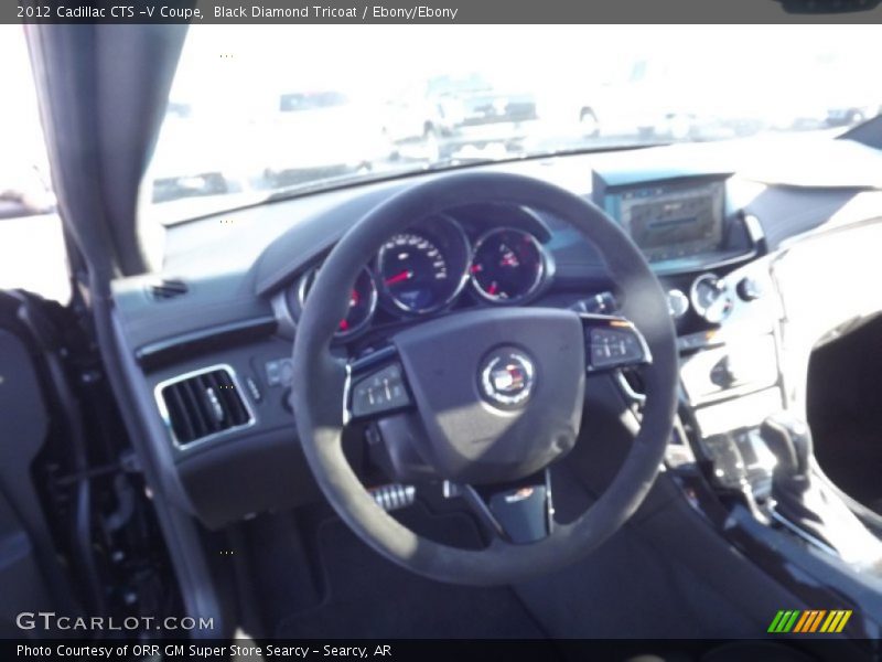 Black Diamond Tricoat / Ebony/Ebony 2012 Cadillac CTS -V Coupe