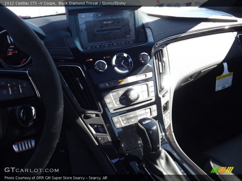 Black Diamond Tricoat / Ebony/Ebony 2012 Cadillac CTS -V Coupe