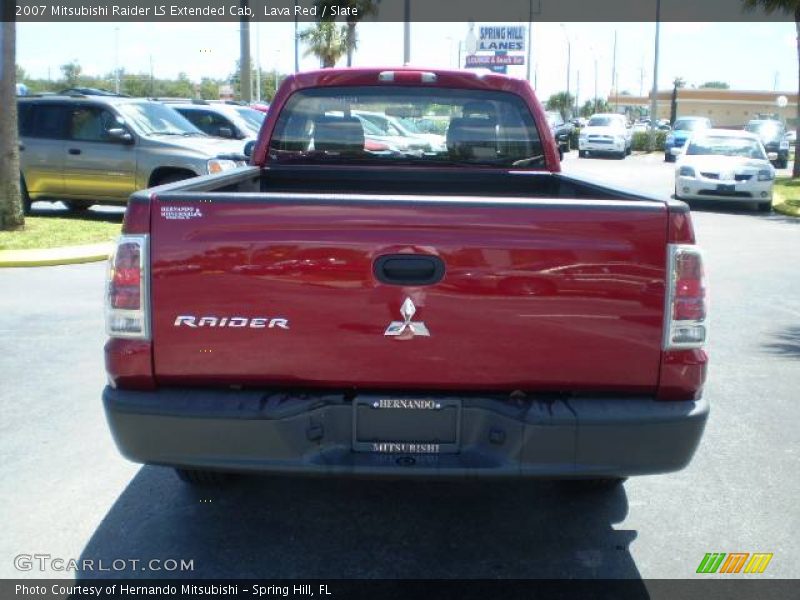 Lava Red / Slate 2007 Mitsubishi Raider LS Extended Cab