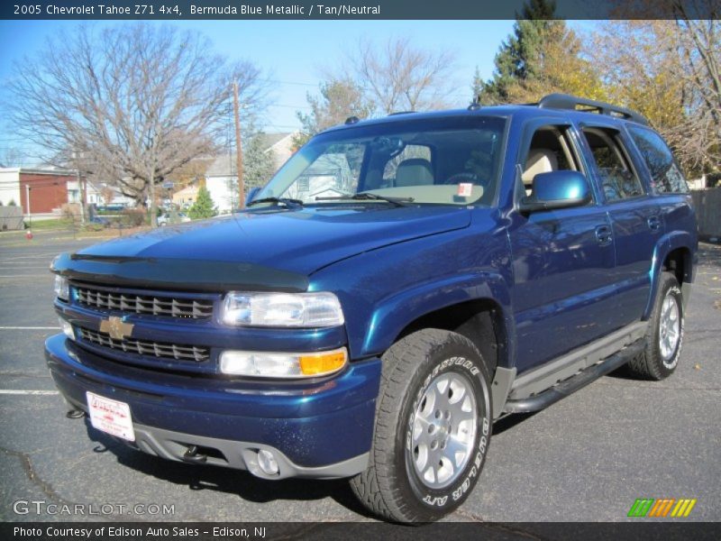 Bermuda Blue Metallic / Tan/Neutral 2005 Chevrolet Tahoe Z71 4x4