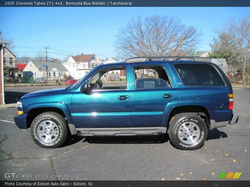 Bermuda Blue Metallic / Tan/Neutral 2005 Chevrolet Tahoe Z71 4x4