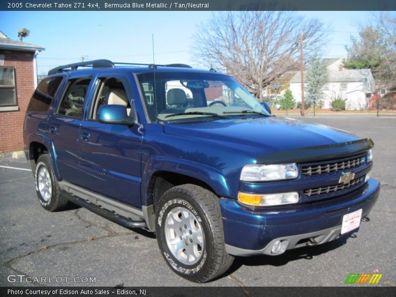 Bermuda Blue Metallic / Tan/Neutral 2005 Chevrolet Tahoe Z71 4x4